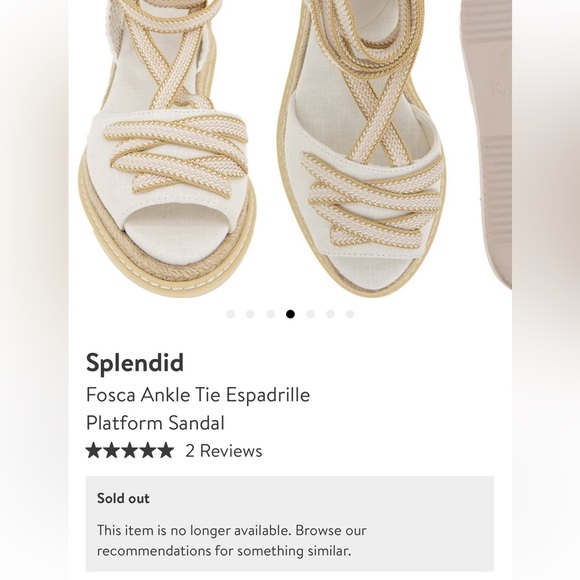 Splendid Ankle Tie Espadrille - Picture 8 of 9